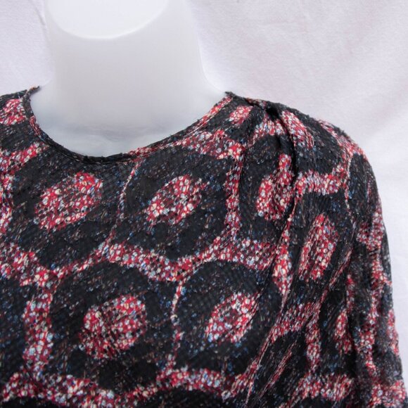 ISABEL MARANT Dress Women 38/6 Talia Twist Front Silk Draped Half Button Up Back - Picture 3 of 13